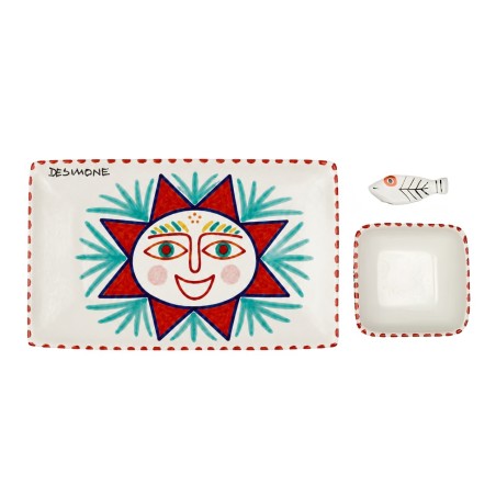 Set sushi ceramica artigianale siciliane Salina De Simone Set sushi ceramica artigianale siciliane Salina De Simone